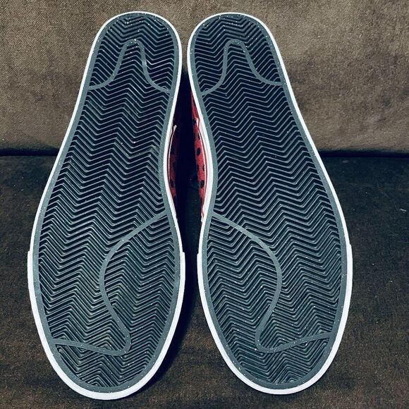 Mint condition NIKE Stefan Janoski Burgundy Black Polka Dot Skateboarding 13 US - Picture 5 of 7